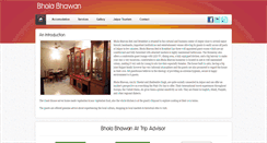 Desktop Screenshot of bholabhawanbedandbreakfast.com